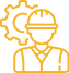 Back-office engineering and surveyor support icon