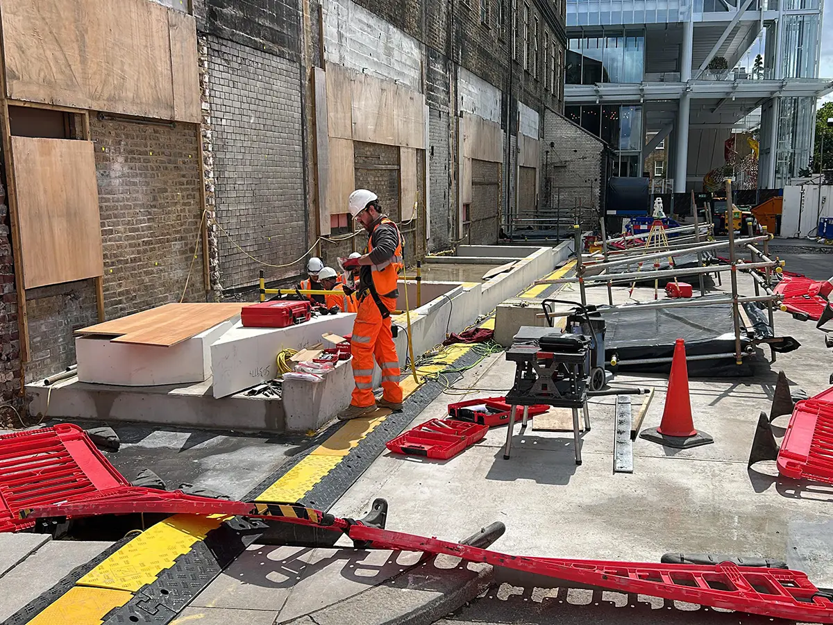 Threshold level checks and datums at St Mary’s Hospital, Paddington